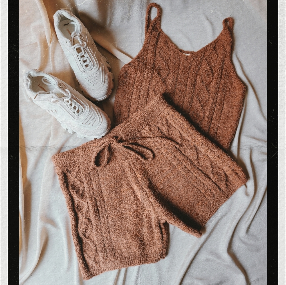 Comfy & Cozy Collection// Teddy knit Shorts